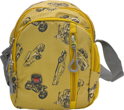 Sterling Men & Women Casual Yellow Canvas Sling Bag