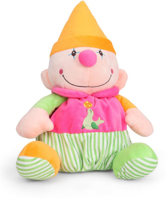 Starwalk Clown Plush in Orange Cap 30 cm - 30 cm(Multicolor)