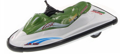 Welly 5.75'' Die Cast Metal wave Ski Pull Back and Go Action(Green, White)