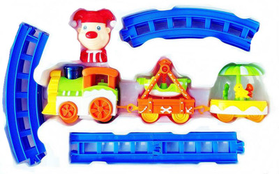 TALKING GANESHA Cartoon Circus Train Set(Multicolor)