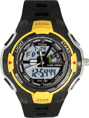 Vizion 8006016AD-4 Dual Time Alarm Watch Watch - For Men