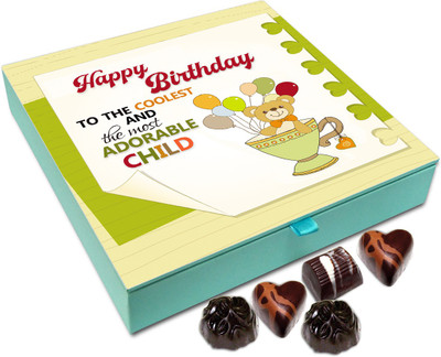 Chocholik Gift Box - Happy Birthday To The Most Adorable Child Chocolate Box - 9pc Truffles(108 g)
Chocholik Gift Box - Happy Birthday To The Most Adorable Child Chocolate Box - 9pc Truffles(108 g)