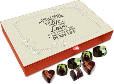 Chocholik Gift Box -Your Love Is The Greatest Gift Chocolate Box - 12pc Truffles(144 g)
Chocholik Gift Box -Your Love Is The Greatest Gift Chocolate Box - 12pc Truffles(144 g)
