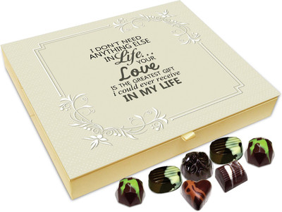 Chocholik Gift Box -Your Love Is The Greatest Gift Chocolate Box - 20pc Truffles(240 g)
Chocholik Gift Box -Your Love Is The Greatest Gift Chocolate Box - 20pc Truffles(240 g)