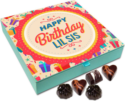 Chocholik Gift Box -Happy Birthday Lil Sis Chocolate Box - 9pc Truffles(108 g)
Chocholik Gift Box -Happy Birthday Lil Sis Chocolate Box - 9pc Truffles(108 g)