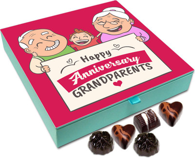 Chocholik Gift Box - Happy Anniversary Dear Grandparents Chocolate Box - 9pc Truffles(108 g)
Chocholik Gift Box - Happy Anniversary Dear Grandparents Chocolate Box - 9pc Truffles(108 g)
