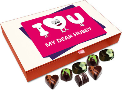 Chocholik Gift Box - I Love You My Dear Husband Chocolate Box - 12pc Truffles(144 g)
Chocholik Gift Box - I Love You My Dear Husband Chocolate Box - 12pc Truffles(144 g)