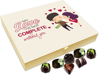Chocholik Gift Box - My Love Is Not Complete Without You Chocolate Box - 20pc Truffles(240 g)
Chocholik Gift Box - My Love Is Not Complete Without You Chocolate Box - 20pc Truffles(240 g)