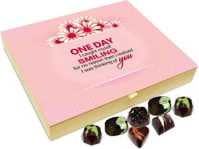 Chocholik Gift Box -I Smile Because Of You Chocolate Box - 20pc Truffles(240 g)
Chocholik Gift Box -I Smile Because Of You Chocolate Box - 20pc Truffles(240 g)
