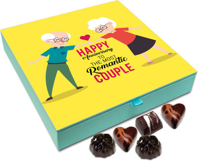 Chocholik Gift Box - Happy Anniversary To The Most Romantic Couple Chocolate Box - 9pc Truffles(108 g)
Chocholik Gift Box - Happy Anniversary To The Most Romantic Couple Chocolate Box - 9pc Truffles(108 g)
