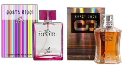 TFZ Signature Exotic Costa Ricci and Crazy Dude Perfume Combo 200ML Eau de Parfum - 200 ml(For Men & Women)
TFZ Signature Exotic Costa Ricci and Crazy Dude Perfume Combo 200ML Eau de Parfum - 200 ml(For Men & Women)