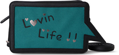 Baggit Women Casual Black PU Sling Bag