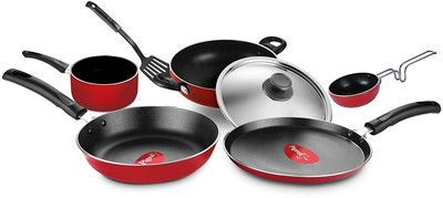 Pigeon Non Stick Favourite Gift Set Cookware Set(Aluminium, 7 - Piece), Red
Pigeon Non Stick Favourite Gift Set Cookware Set(Aluminium, 7 - Piece), Red