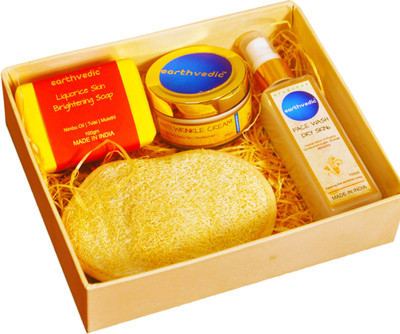 Earthvedic Skin Cleansing & Moisturizing Pack Combo Set(Set of 4)