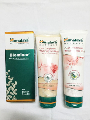 Himalaya Bleminor Anti Blemish Cream, Clear Complexion whitening face wash, Clear Complexion whitening face scrub(Set of)
Himalaya Bleminor Anti Blemish Cream, Clear Complexion whitening face wash, Clear Complexion whitening face scrub(Set of)