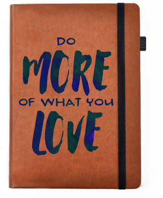 Hamee A5 Notebook(Designer Printed PU Leather Undated A5 Notebook Planner, Tan)