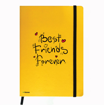 Hamee A5 Notebook(Friendship Day Special Friends Theme Designer Printed Black Leather A5 Notebook - 200 pages, A5 size Best Friends Forever, Yellow)
Hamee A5 Notebook(Friendship Day Special Friends Theme Designer Printed Black Leather A5 Notebook - 200 pages, A5 size Best Friends Forever, Yellow)
