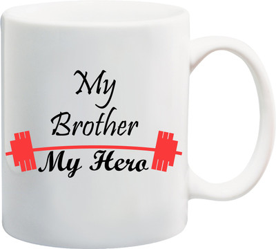 Everyday Desire My Brother My Hero ED051 Ceramic Mug(300 ml), Multicolor