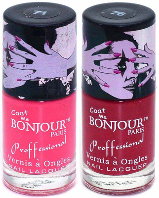 Coat Me Bonjour Paris Super Matt Nail Polish, Matt Carmine/Matt Claret Multicolor(Pack of 2)
Coat Me Bonjour Paris Super Matt Nail Polish, Matt Carmine/Matt Claret Multicolor(Pack of 2)