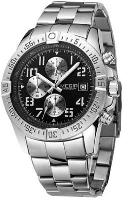Megir 2030-BLK-SIL Megir Watch - For Men 
Megir 2030-BLK-SIL Megir Watch - For Men