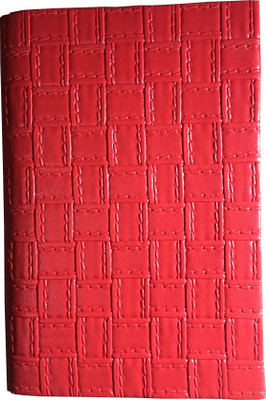 Goonj Creations Regular Diary(Handmade Leather Print, Red)