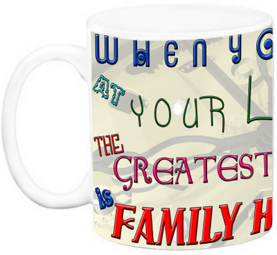 EFW QUOTES - When you look at your life the gretest happiness is family happiness Ceramic Mug(325 ml), Multicolor
EFW QUOTES - When you look at your life the gretest happiness is family happiness Ceramic Mug(325 ml), Multicolor
