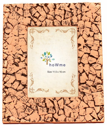 howme Wood Photo Frame(Orange, 3 Photos)