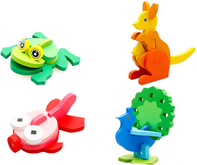 Emob Pack of 4 Different Wooden Characters 3D Wooden Construction Animal Puzzle Learning Block Set for Kids(35 Pieces)
Emob Pack of 4 Different Wooden Characters 3D Wooden Construction Animal Puzzle Learning Block Set for Kids(35 Pieces)