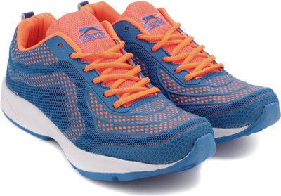Slazenger CHRONUS Slazenger Chronus Running Shoes For Men(Blue, Orange, Orange / blue kpu