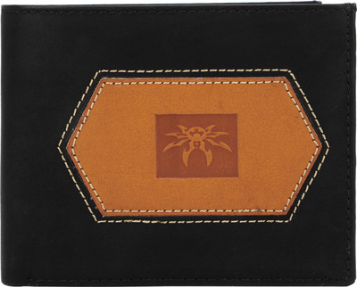 Ananya Men Black Artificial Leather Wallet(2 Card Slots), Black-805