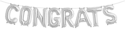 Balloons Solid 13966 Airwalker(Silver, Pack of 1)