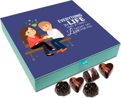 Chocholik Gift Box - My Love For You Has NO Limit Chocolate Box - 9pc Truffles(108 g)
Chocholik Gift Box - My Love For You Has NO Limit Chocolate Box - 9pc Truffles(108 g)