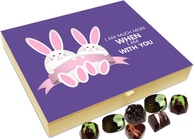 Chocholik Gift Box - I Am Much More When I Am With You Chocolate Box - 20pc Truffles(240 g)
Chocholik Gift Box - I Am Much More When I Am With You Chocolate Box - 20pc Truffles(240 g)