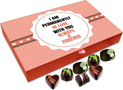 Chocholik Gift Box - I Am Permanently In Love With You Chocolate Box - 12pc Truffles(144 g)
Chocholik Gift Box - I Am Permanently In Love With You Chocolate Box - 12pc Truffles(144 g)