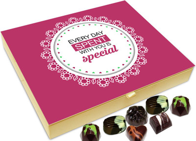 Chocholik Gift Box - Every Day Spent With You Special Chocolate Box - 20pc Truffles(240 g)
Chocholik Gift Box - Every Day Spent With You Special Chocolate Box - 20pc Truffles(240 g)