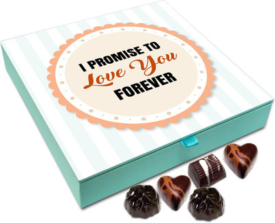 Chocholik Gift Box - I Promise To Love You Forever Chocolate Box - 9pc Truffles(108 g)
Chocholik Gift Box - I Promise To Love You Forever Chocolate Box - 9pc Truffles(108 g)