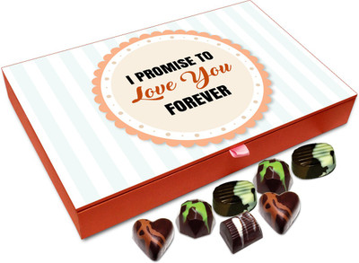 Chocholik Gift Box - I Promise To Love You Forever Chocolate Box - 12pc Truffles(144 g)
Chocholik Gift Box - I Promise To Love You Forever Chocolate Box - 12pc Truffles(144 g)