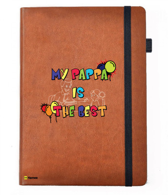 Hamee A5 Notebook(Designer Printed Brown Leather A5 Notebook - 200 pages, A5 size My Papa, Brown)
Hamee A5 Notebook(Designer Printed Brown Leather A5 Notebook - 200 pages, A5 size My Papa, Brown)