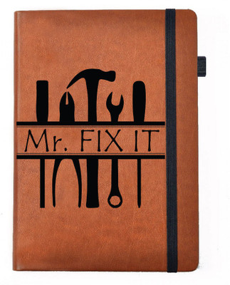 Hamee A5 Notebook(Designer Printed Brown Leather A5 Notebook - 200 pages, A5 size Mr.Fix It, Brown)
Hamee A5 Notebook(Designer Printed Brown Leather A5 Notebook - 200 pages, A5 size Mr.Fix It, Brown)