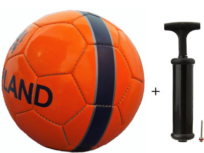 NHD PU ORANGE FOOTBALL WITH HAND PUMP Football Kit