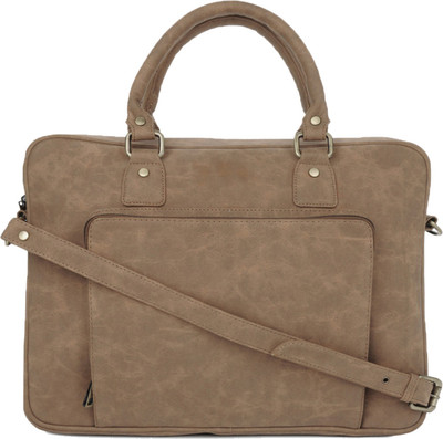 Gauge Machine Men & Women Formal Brown PU Sling Bag