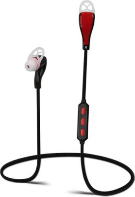 Dezful HIGH BASS Wireless bluetooth Headphone Smart Headphones(Wireless), Red