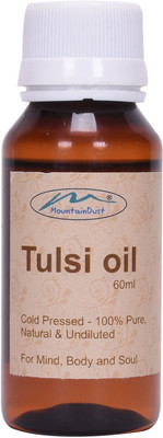 mountaindust 100% pure cold pressed tulsi essential oil(60 ml)