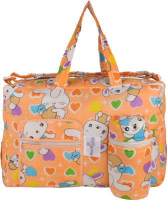 MomToBe Printed Diaper Bag(Orange)