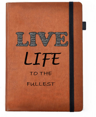 Hamee A5 Notebook(Designer Printed Brown Leather A5 Notebook - 200 pages, A5 size Live Life to the Fullest, Brown)
Hamee A5 Notebook(Designer Printed Brown Leather A5 Notebook - 200 pages, A5 size Live Life to the Fullest, Brown)