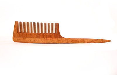 The Indus Valley Wooden Comb with Handle - Large (Neem Wood | Hand Made | 100% Natural)