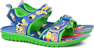 Footfun by Liberty Boys & Girls Slip-on Strappy Sandals(Dark Blue, R.blue