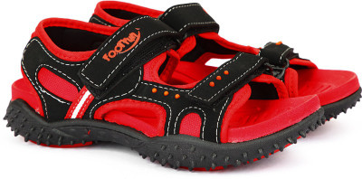 Footfun by Liberty Boys & Girls Velcro Strappy Sandals(Red