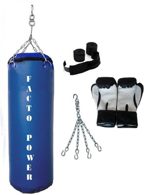 FACTO POWER 8.0 Feet Long, SRF - STANDARD Material, BLUE Color, Unfilled with Hanging Chain with 9 Feet Long BLACK Color Hand Wraps Pair & Boxing Gloves Pair Boxing Kit
FACTO POWER 8.0 Feet Long, SRF - STANDARD Material, BLUE Color, Unfilled with Hanging Chain with 9 Feet Long BLACK Color Hand Wraps Pair & Boxing Gloves Pair Boxing Kit