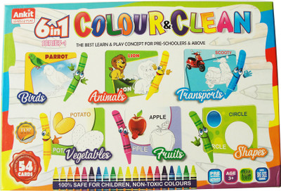Ankit 6 in 1 Colour and Clean Series -1(Multicolor)